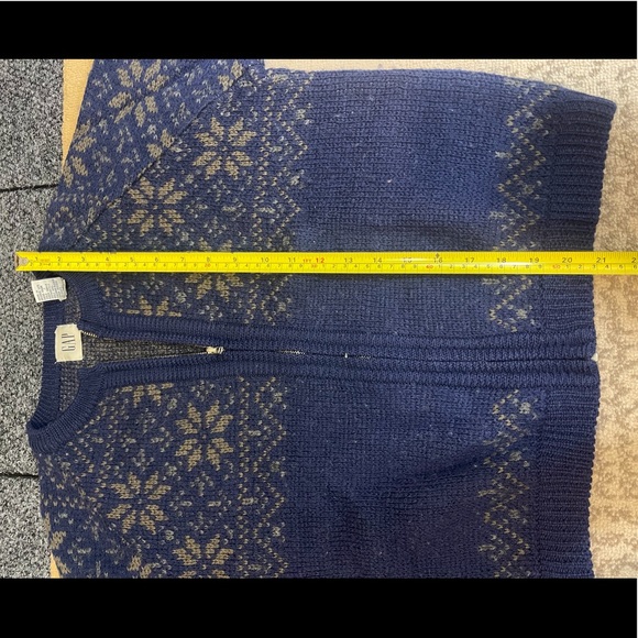 GAP Vintage Zip Up Wool Sweater - Picture 7 of 10